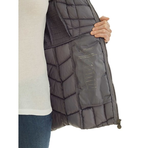 BERNARDO Women Quilted Packable Puffer Jacket--Charcoal - Picture 3 of 9